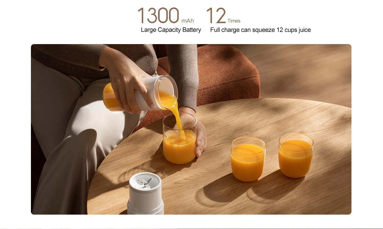 DailyBlend™ Mini Portable Juicer – 300ml Quick Smoothie Maker